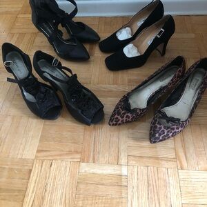 4 pairs beautiful shoes, 1 pair boots